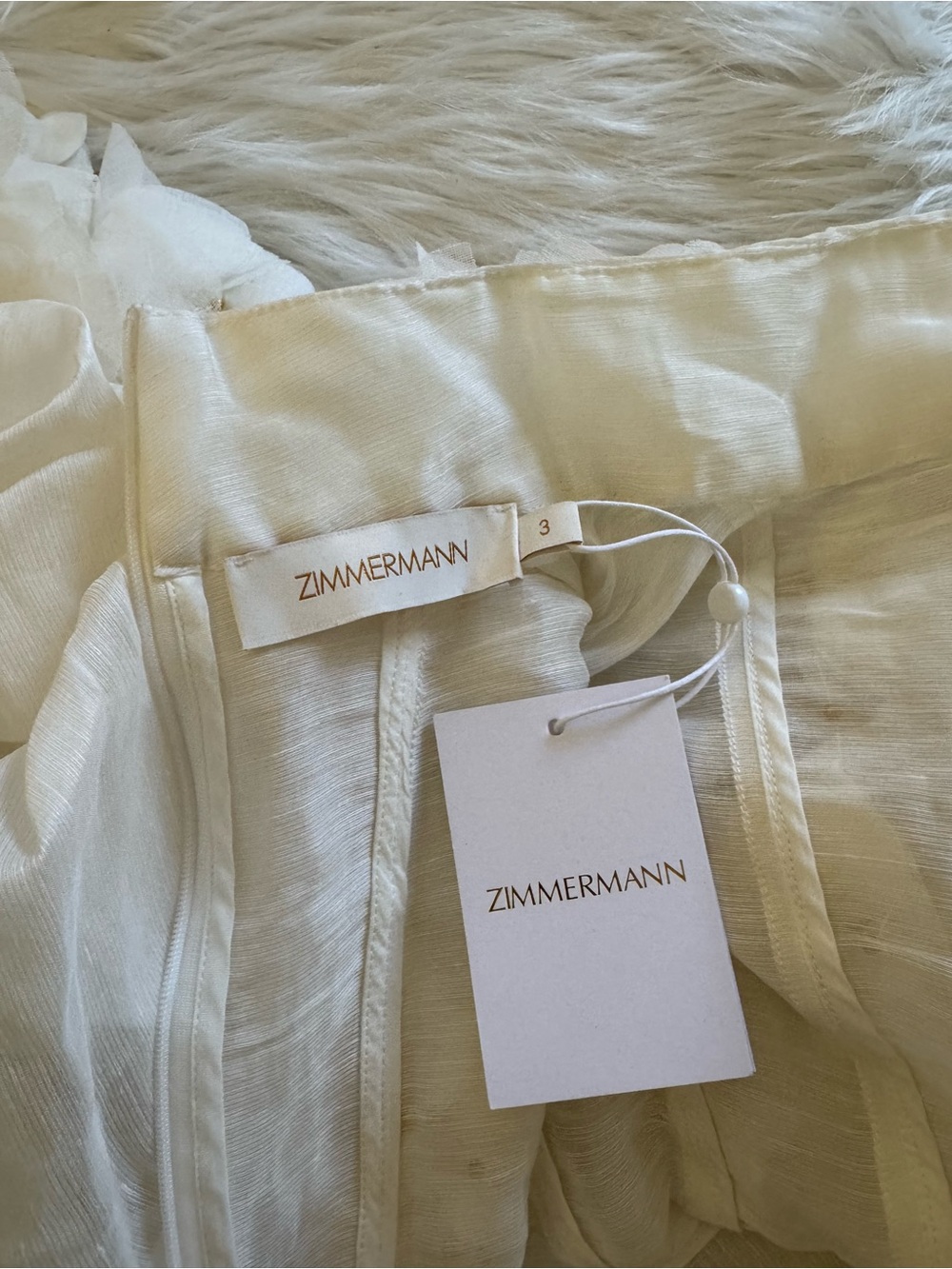 Zimmermann New Botanica Wattle Blouse Top Natural Size 3 - Picture 6 of 7
